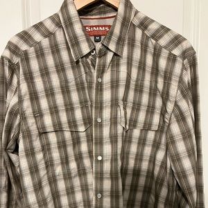Simms Pearl Snap fishing Shirt